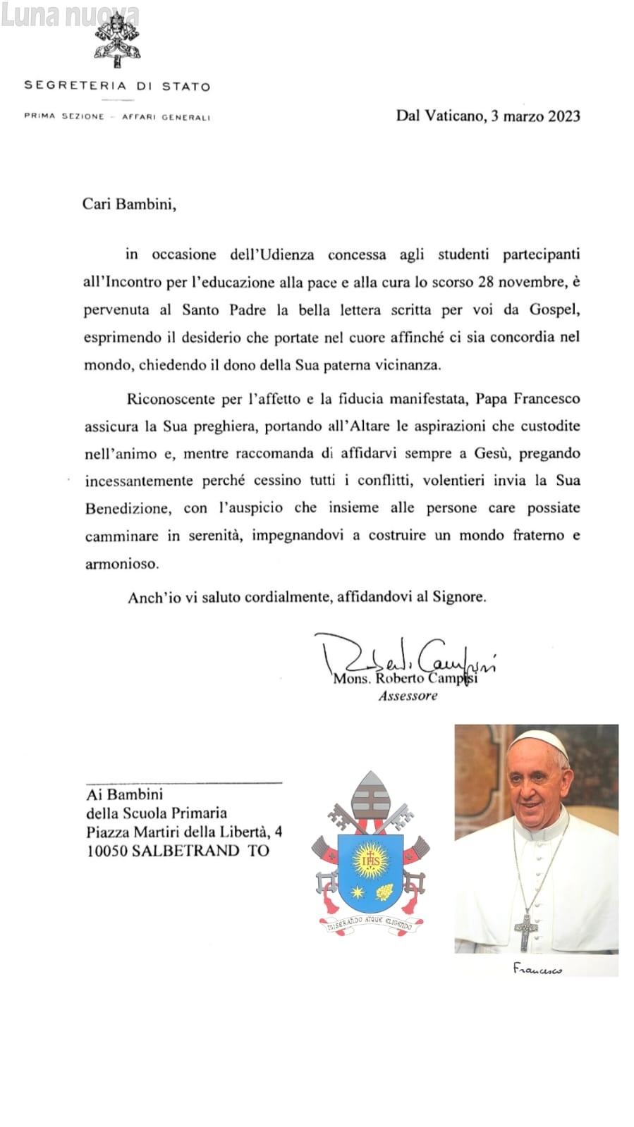 parole della lettera