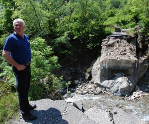 Ponte crollato in val Clarea: via alla messa in sicurezza