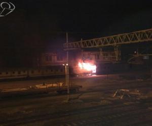 Un incendio doloso distrugge il treno storico