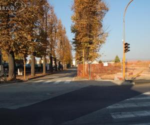 Lavori al vialetto d'ingresso del cimitero