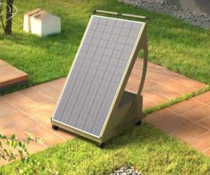 Un pannello solare da balcone