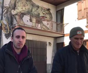 Zerocalcare a Bussoleno: l'abbraccio di solidarietà a Emilio Scalzo