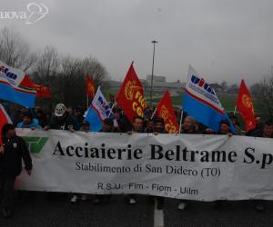 Acciaieria Beltrame, oggi passa l'ultimo treno
