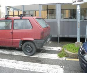 Strisce blu ed è parcheggio selvaggio