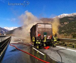 Fuoco e incidenti nel week-end sull'Autofrejus