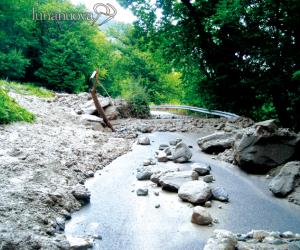 Temporale: un'altra e frana al Cels ritorna la paura