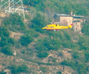 Doppia caduta mentre caccia cinghiali