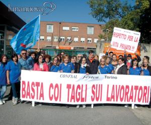 «Stesse pulizie, ma in meno tempo». Scioperano gli addetti al S.Luigi