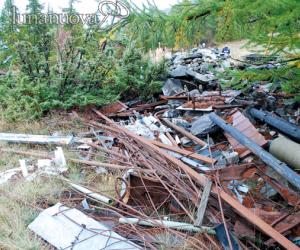 Una discarica abusiva nel sito geologico di Champlas Seguin