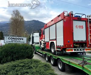 Pompieri: il nuovo mezzo fa ingresso nella sua casa
