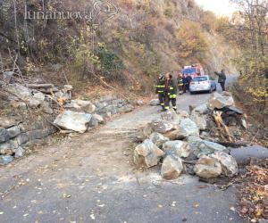 Condove, ancora una frana alle Ravoire: ora la strada è chiusa