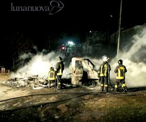 Bruzolo: va a fuoco il camper, prevale l'ipotesi dolosa