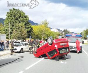 S.Antonino, anziano si ribalta con l'auto: è fuori pericolo