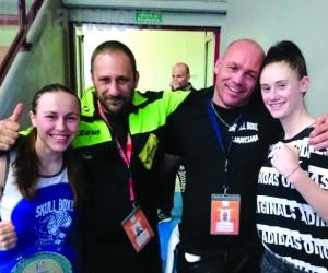 Mihaela Leuca e Valentina Marzolino, guantoni tricolori
