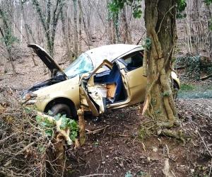 Avigliana, carambola tra gli alberi di via Grignetto: grave un automobilista 