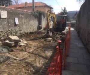 Avigliana, proseguono i lavori nel centro storico. E Smat pulirà i tubi a Drubiaglio