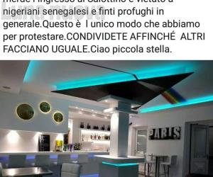 Susa, il club non vuole gli africani fra i propri clienti 