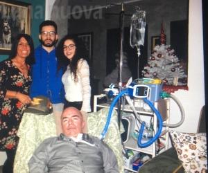 Collegno, il cavalier Gianfranco Stella, più forte della Sla