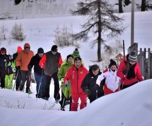 Inaugurato con una ciaspolata il sentiero Borgata-Sestriere