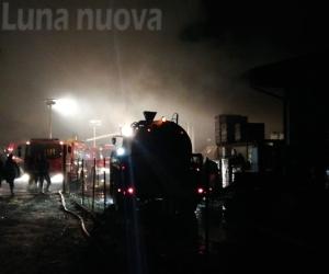 Almese: un fienile a fuoco a Milanere