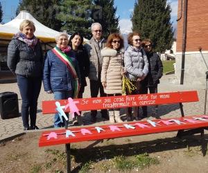 Chiusa S.Michele: una panchina rossa per l'8 Marzo