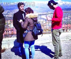 Piossasco, Simone Passarella a L’Aquila per il documentario sul terremoto