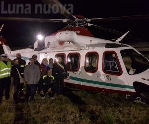 Borgone: inaugurato il volo notturno dell'elisoccorso