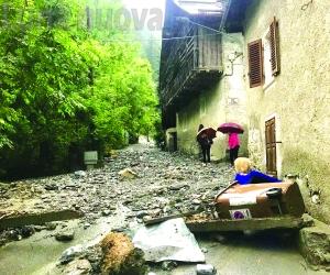 Inferno di acqua e fango su Mollieres e Fenils