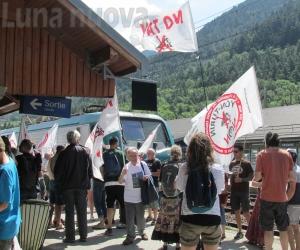 I No Tav a Modane: «Qui la Torino-Lione esiste già»