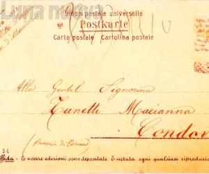 Condove: quella cartolina datata 1909 per Marianna Zanetti