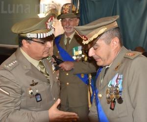 Cambio della guardia alla base logistica addestrativa di viale Bramafam