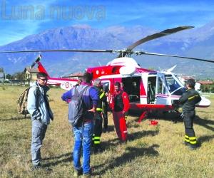 Crisi di panico al Pian delle Cavalle, recuperato con l'elicottero
