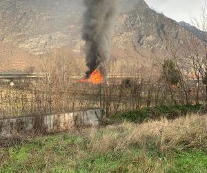 Capannone in fiamme a Traduerivi