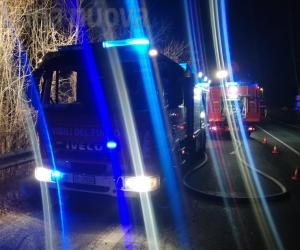 Roulotte e baracca in fiamme al Malpasso di S.Giorio