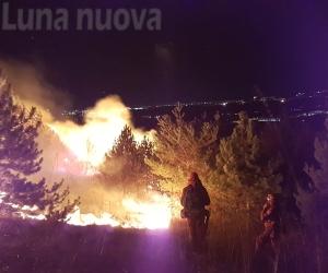Caselette: un pomeriggio di fuoco sul Musinè