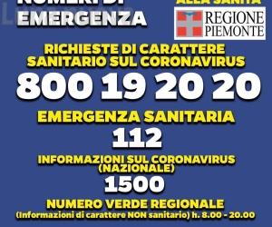 Istituito il nuovo numero verde per l'emergenza Coronavirus