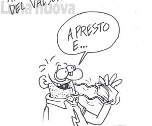 La pecora elettrica, Vauro e la vignetta per il Valsusa Filmfest