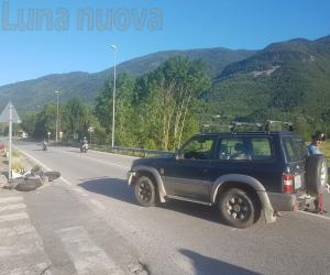 S.Antonino: scontro auto-moto sulla statale 25, un ferito