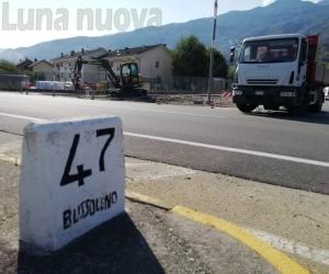 Bussoleno, ecco la rotonda all'incrocio Baroni