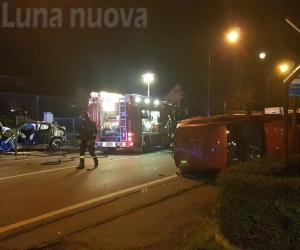 Chiusa S.Michele: grave incidente sulla statale 25, tre feriti