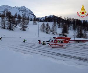 Sestriere: due scialpinisti salvati dall'elicottero sul Fraiteve