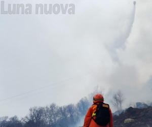Condove: incendio boschivo tra le borgate Sigliodo e Camporossetto
