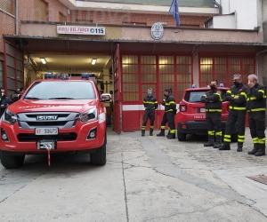 Almese: i vigili del fuoco volontari inaugurano il nuovo mezzo