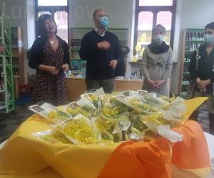 Una mimosa per tutte le donne alla biblioteca di Susa