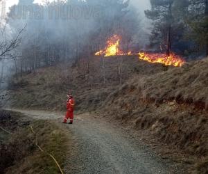 Musinè in fiamme: già tre gli incendi dall’inizio dell’anno