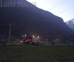 Incidente a Venaus: auto esce fuori strada