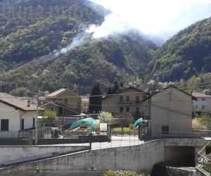Chiusa S.Michele: incendio boschivo in località Ancarlino