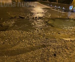 Si rompe una condotta, bloccata la statale 335 a Oulx