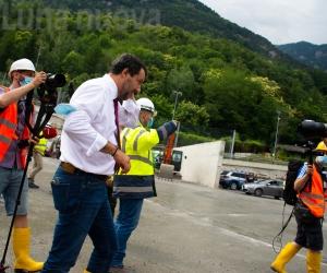Ieri la "passerella" di Salvini al cantiere Tav di Chiomonte