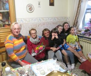 Condove: per nonna Lina 100 anni in famiglia